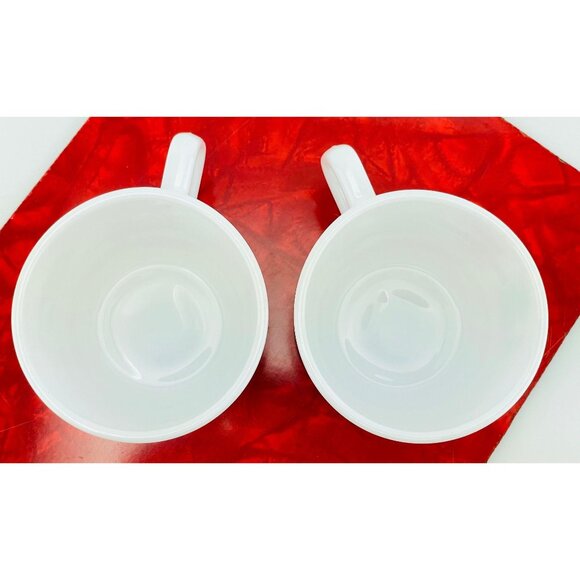 Vintage pair of cups, Maxwell House Cappuccino, French milk glass, Arcopal - Picture 6 of 8